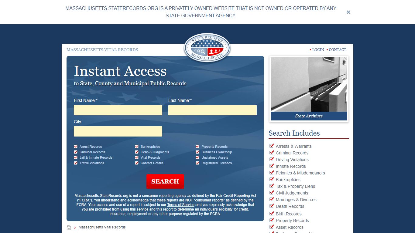 Massachusetts Vital Records Online | StateRecords.org